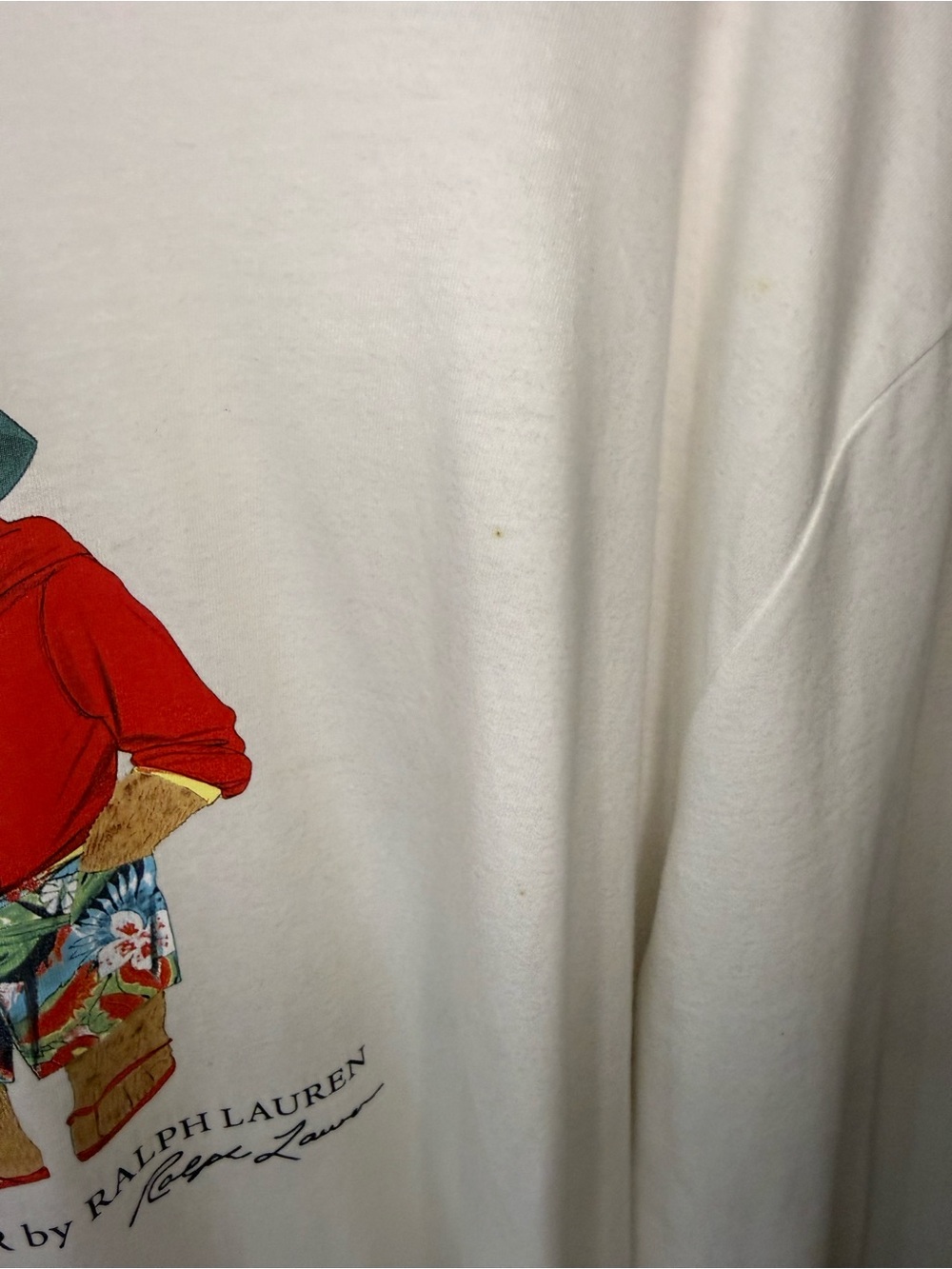 Polo Ralph Lauren Polo Bear Long Sleeve Shirt XL White Classic Fit - Picture 5 of 9